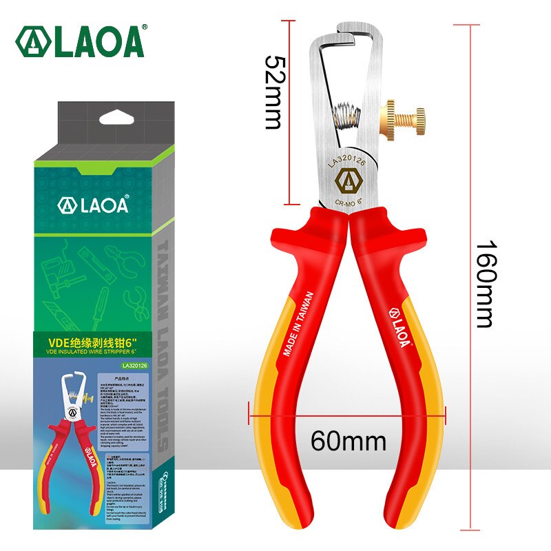 LAOA 6-inch VDE Strippers Insulated Insulated Cable Strippers Withstand High Temperature and Pressure