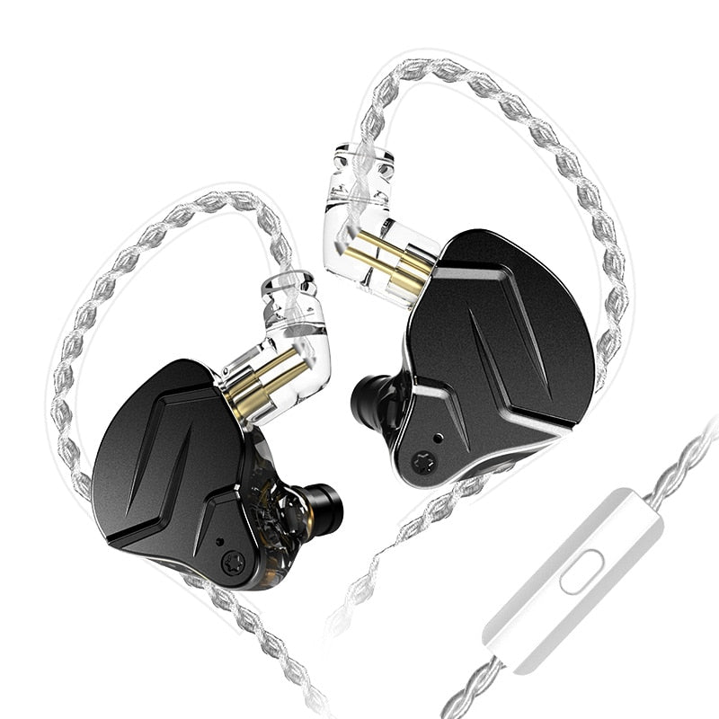 KZ ZSN Pro X In-Ear-Kopfhörer Hybrid-Technologie 1BA + 1DD HIFI-Bass-Metall-Ohrhörer Sport-Headset-Monitor mit Geräuschunterdrückung