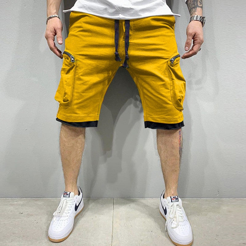 Men Knee-length Cotton Shorts Men&