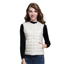 Autumn Duck Down Vest Women's Short Jacket Sleeveless Portable Puffer Vest Coat Female 2021 New Winter Student Waistcoat