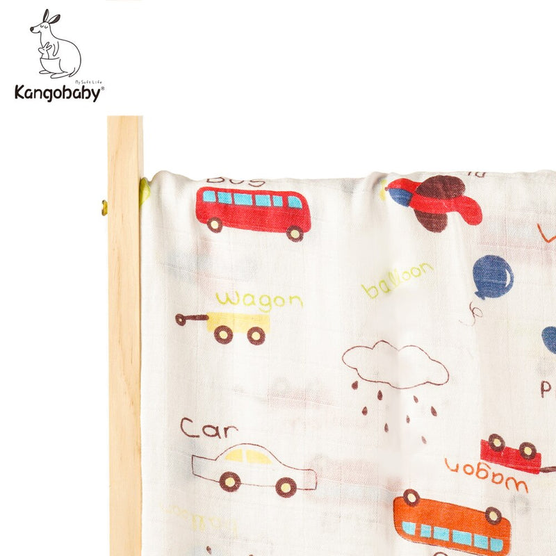 Kangobaby #My Soft Life# Pure And Fresh Bamboo Cotton Newborn Muslin Swaddle Blanket Baby Bath Towel Infant Quilt Stroller Cover