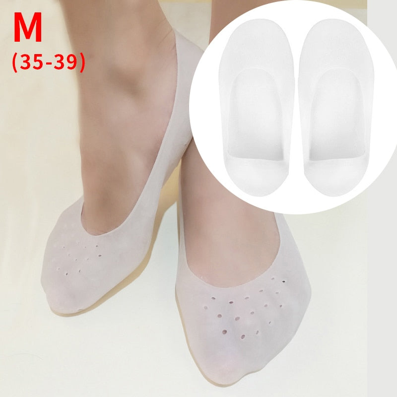 Silicone Forefoot Pads Pain Relief Inserts Pads Toe Separator Soft Gel Insoles Finger Toe Protector Foot Care High Heels Pads
