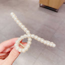 Imitation Pearls Acrylic Hair Claws Clip for Women Geometric Cross Square Hairpin Makeup Hair Styling Barrettes Hair Accessories