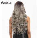 Noble Synthetic Lace Front Wig  ombre blonde Wig 30 Inch Long wavy Lace Front Wig  Synthetic Wigs For Black Women Maycaur wig