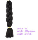 Black Star Hair Ombre Jumbo Braiding Hair Extensions 24 Inch Twist Braids Synthetic Hair Fiber for Twist Braiding for Women