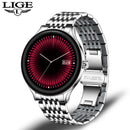 LIGE New Smart Watch Men smartwatch Sports Fitness Tracker Waterproof Full Circle Touch Screen Reloj Inteligente for Android IOS