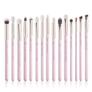 Jessup Make-up-Pinsel-Set 15-teiliges Make-up-Pinsel-Werkzeug-Set Eye Liner Shader Natur-Synthetik-Haar Rose Gold/Schwarz T157