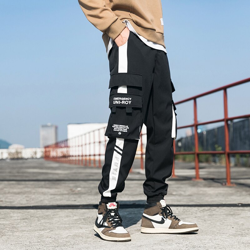 Streetwear Mens Hip Hop Jogging Pants Casual Men Trousers Big Size Loose Sweatpants Male 2023 New Multi Pocket Harem Pants 5XL