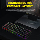 Smart Duck XS61 60% mechanical keyboard rgb switch led software type c doubleshot keycap macro program blue red brown black