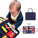 Juguetes Montessori para niños, tablero ocupado para bebés, hebilla de entrenamiento, tablero sensorial educativo esencial para niños pequeños, desarrollo de inteligencia