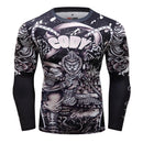 MMA T shirt Mens Rashguard Jiu Jitsu Bjj T shirt Long Sleeve Fitness Muay Thai Boxing Sport Sweater Mma Rashguard Boxing Jersey