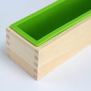 Boowan Nicole Silicone Soap Mold for Soap Making 800g Loaf Mould Silicone Liner with Wooden Box Soap Making Supplies