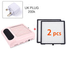 80W Nail Dust Collector Fan Vacuum Cleaner Manicure Machine Tools With Filters Strong Power Nail Art Tool Nail Vacuum Cleaner