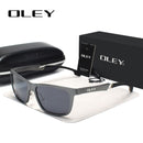 Gafas de sol OLEY de aluminio y magnesio para hombre, gafas de sol polarizadas con revestimiento de espejo, gafas de sol para hombre, accesorios para gafas para hombre Y7144