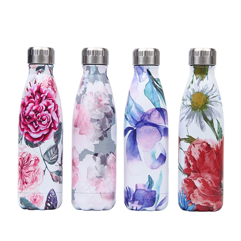 179-202 LOGO Custom Stainless Steel Water Bottle For Water Thermos Vacuum Insulated Cup DoubleWall Travel Drinkware Sports Flask