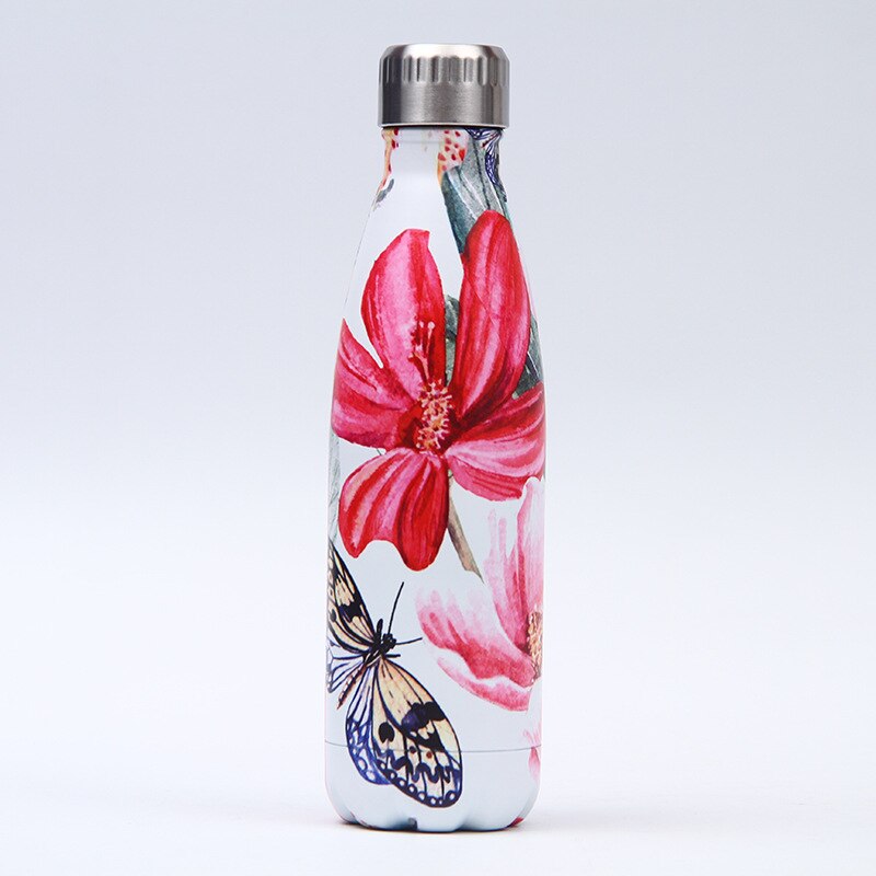 179-202 LOGO Custom Stainless Steel Water Bottle For Water Thermos Vacuum Insulated Cup DoubleWall Travel Drinkware Sports Flask