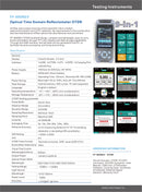 Pro Mini OTDR Fiber Optic Reflectometer 980rev with 9 Functions VFL OLS OPM Event Map 24dB for 64km Fiber Cable Ethernet Tester