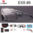 X-TIGER Photochromic Cycling Sunglasses 5 Lens UV400 Mountain Bike Glasses Men Outdoor Sports Cycling Goggles With Myopia Frame
