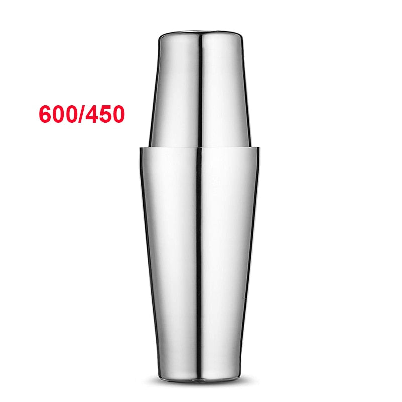 UPORS Stainless Steel Cocktail Shaker Mixer Wine Martini Boston Shaker For Bartender Drink Party Bar Tools 550ML/750ML