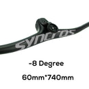 SYNCROS Carbon Fiber Mountain Integrated MTB Handlebar FRASER IC SL -8 -17 -25 Three Specifications with Titanium Screws