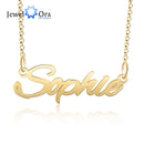 Collar con colgante de placa con nombre personalizado de cobre, 3 colores, collares con letras personalizadas para mujer, joyería de aniversario