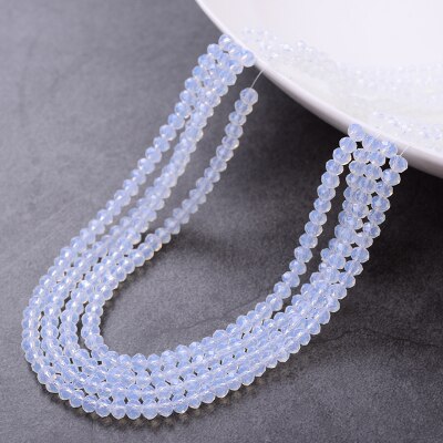 STENYA 4*3mm Crystal Czech Beads Rondelle Shape Mix Color Jewelry Findings Lariat Earrings Bracelet Necklace Accessories Decor