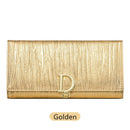 2022 New Design Women Wallets Fashion Long Phone Purse Luxury Genuine Leather Ladies Card Holder Stripe Wallet Cartera de mujer