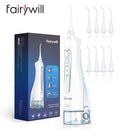 Fairywill Portable Oral Irrigator USB 300ml Rechargeable Dental Water Flosser Irrigator Dental Teeth Cleaner 3 Modes for Adult