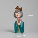 Bonito ramo creativo para niña, adornos, escultura, estatua, regalos, sala de estar, mueble de TV, arreglo floral, decoración moderna para el hogar