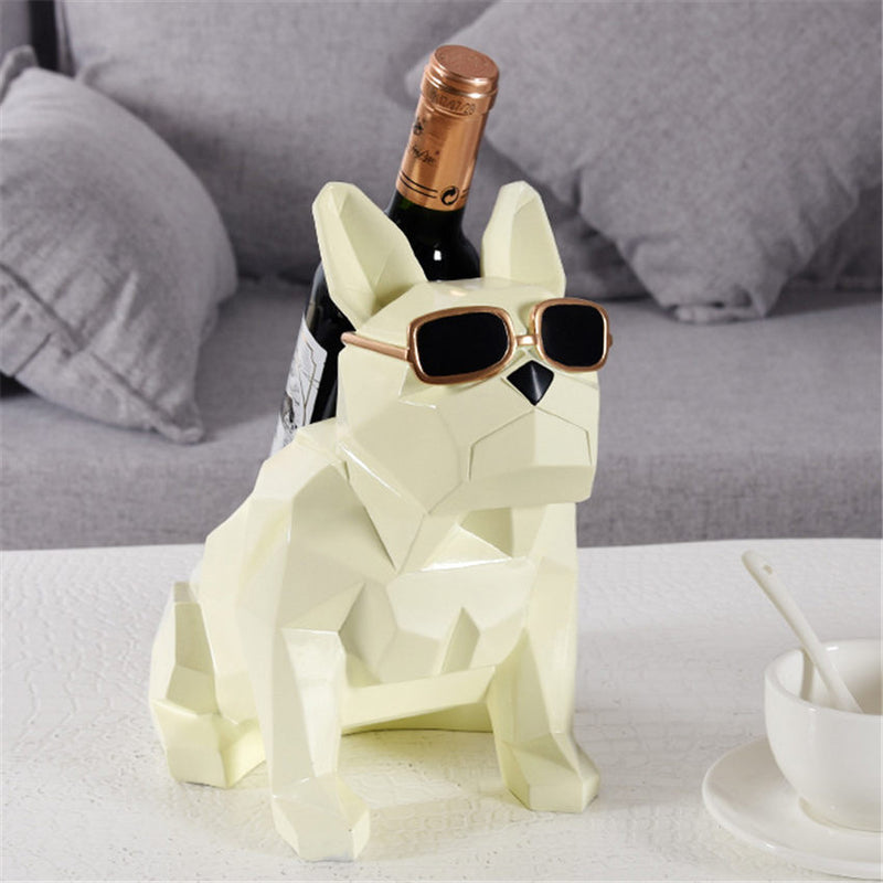 Moderne Schlichtheit Französische Bulldogge Weinregal Weinhalter Dekorationen Heimdekorationen Halter Kreative Heimtextilien Partygeschenk