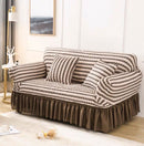 Elastic Sofa Cover Living Room Solid Color Sofa Cover Lattice Sofa Cover Elegant Skirt for Living Room Armchair Couch Sofa