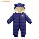 Overalls Babykleidung Winter Plus Samt Neugeborenes Baby Jungen Mädchen Warmer Dicker Overall Mit Kapuze Outfits Schneeanzug Mantel Kinder Strampler