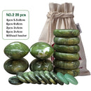Tontin Jade glaze therapy hot stone massage Set massager back massageador Health Care stones for massage spine basalt stone spa