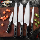 XITUO, 7 Uds., juego de cuchillos de cocina, cuchillo de Chef de acero alemán, cuchillo Santoku japonés, cuchillo de carnicero, cuchillos para pelar, cuchillo para deshuesar, herramienta de cocina