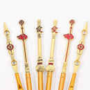 10pcs Anime Makeup Brushes Set Cosmetic Powder Eyeshadow Eyebrow Lip Make Up Tools Sharingan Akatsukic For Fans Brush Maquiagem