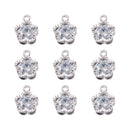 80-160pcs Cubic Zirconia Rhinestone Charms Pendants Drop Heart Crystal Charms for Jewelry DIY Earrings Necklace Bracelet Making