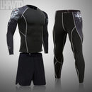 Conjunto de ropa interior térmica para correr para hombre, ropa interior de compresión deportiva, chándal para hombre, conjunto de capa Base para correr delgado para Fitness