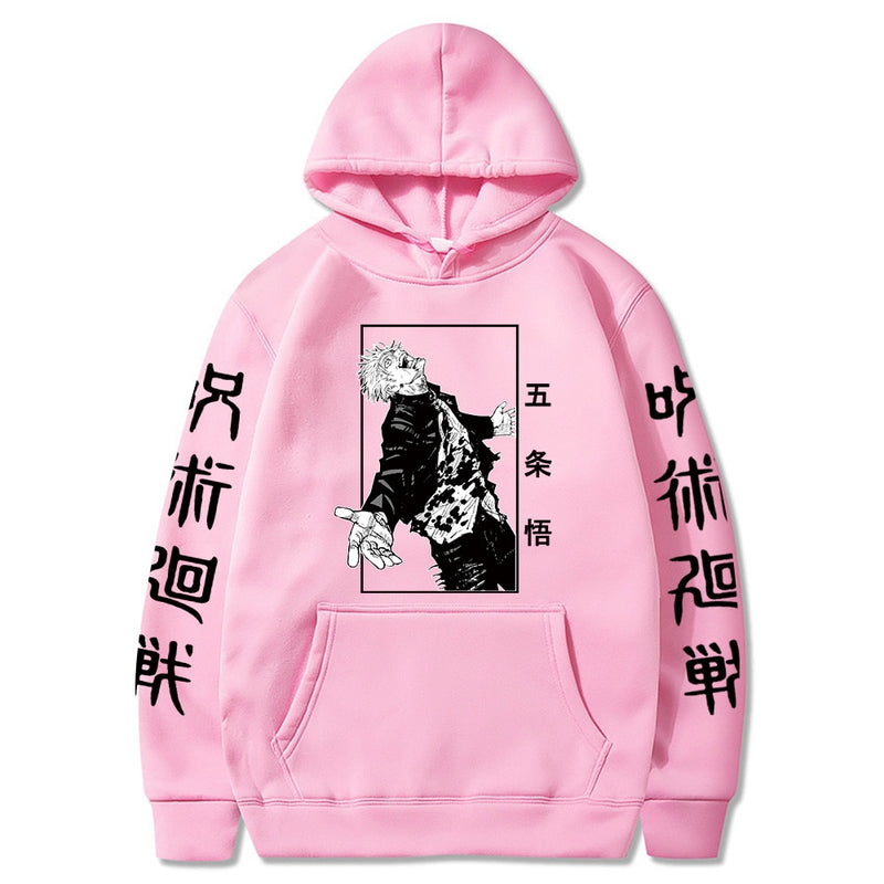 2021 Japanese Anime Hoodies Jujutsu Kaisen Satoru Gojo Graphic Hoodie Sweatshirts Male