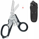 Multifunction Emergency Multi-tool Shears with Strap Cutter and Glass Breaker Black ith Strap Cutter Safety Hammer Dropship