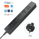 WIFI Smart Power Strip Universal funciona con Alexa Googlehome Multi Plug cuatro tomas 6AC Socket 4 USB Voice Contro UK/EU/US/AU