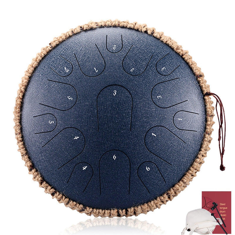 Hluru nuevo tambor de lengua de acero 13 pulgadas 15 tambor de tono tambor de mano instrumento de percusión Yoga meditación amantes de la música regalo