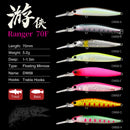 TSURINOYA Floating Minnow DW68 70F Fishing Lure 70mm 5.2g Ranger Profession Hard Lure Jerkbait Crankbaits Swimbait Wobblers Bait