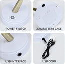 LED Kupferdraht Nachtlicht Baum Lichterkette Heimtextilien Nachtlampe USB batteriebetrieben für Schlafzimmer Nachttischlampe