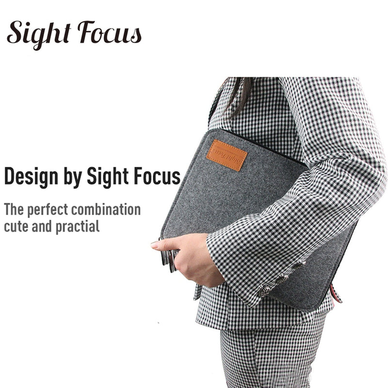 Sight Focus 40 Slot Felt Watch Organizer Box Gray Watch Storage Case Pouch Double Layer Watch Strap Band Organizer Holder Bag