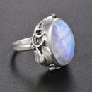 Natural Moonstone rings For Men Women&