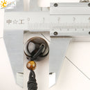 CSJA Natural Stones Necklaces &amp; Pendants Lucky Obsidian Lapis Tiger Eye Braided Rope Chain Woman Men Vintage Jewelry Gifts S463