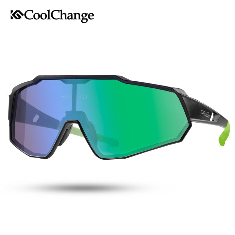 CoolChange Polarisierte Fahrradbrille Laufen Reiten UV400 Fahrrad Sonnenbrille Outdoor Sport MTB Fahrradbrille Brillen Herren Damen