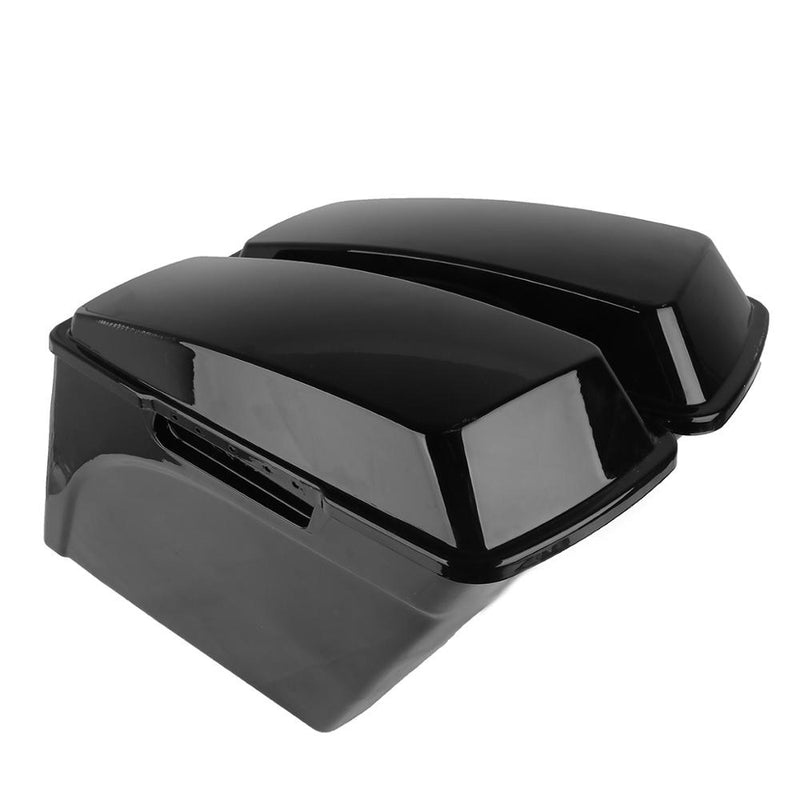 Motorcycle 5&quot; Stretched Extended Saddlebags For Harley Touring Road King Street Glide Road Glide 1993-2013