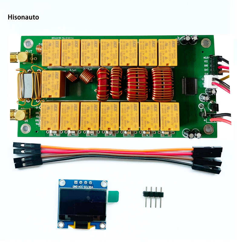 Hisonauto ATU-100 ATU100 1.8-50MHz DIY Kits  Automatic Antenna Tuner by N7DDC 7x7 Firmware Programmed / SMT/ Chip Soldered