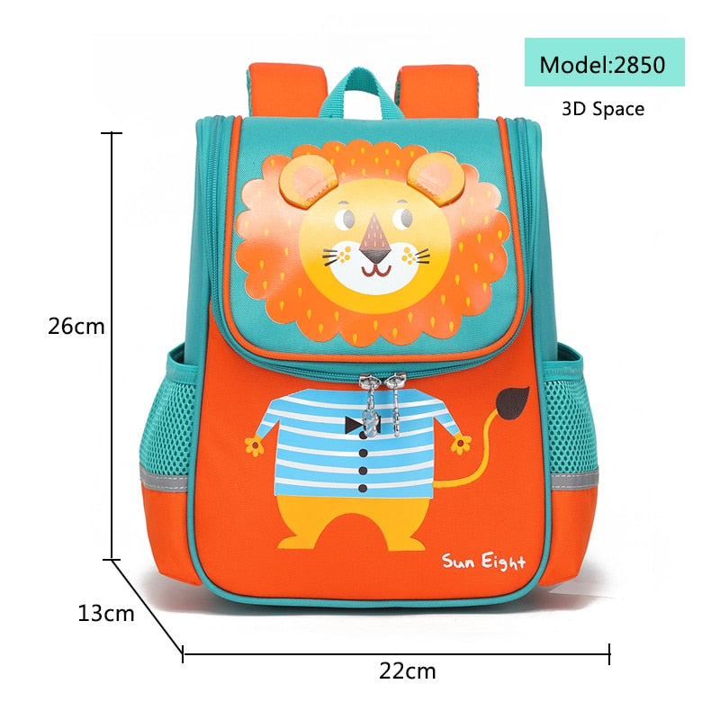 Hot 3D Cartoon Tier Baby Rucksäcke Kindergarten Schultasche Kinder Rucksack Kinder Schultaschen Mädchen Jungen Rucksäcke